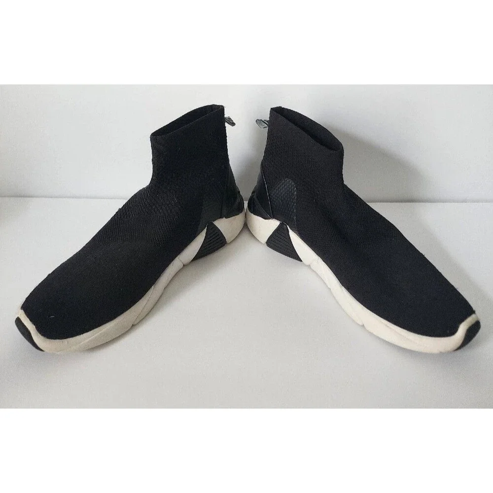 Mark Nason A-Line Daze Skechers Black Slip On Sneakers size 5.5 High Top